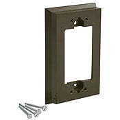 Shallow Wallbox Extender for GFCI/ Decora Device, Brown