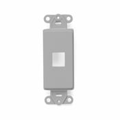 QuickPort Decora Insert, 1-Port, Grey