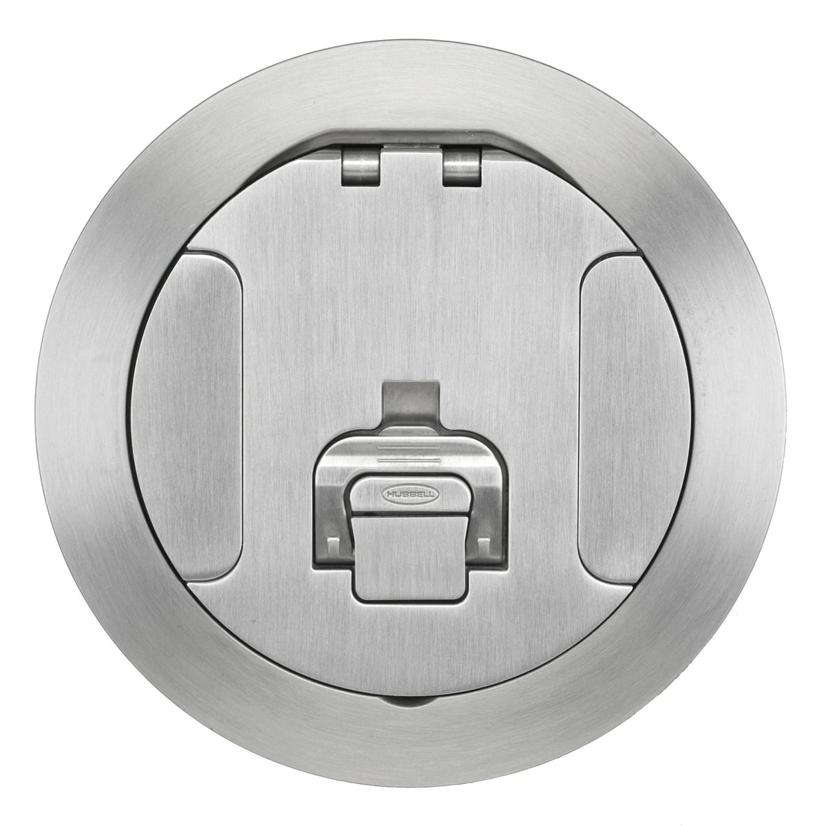 Fire Rated Poke Throughs, Recessed 6" Series, Cover Assembly, Brushed Aluminum Finish