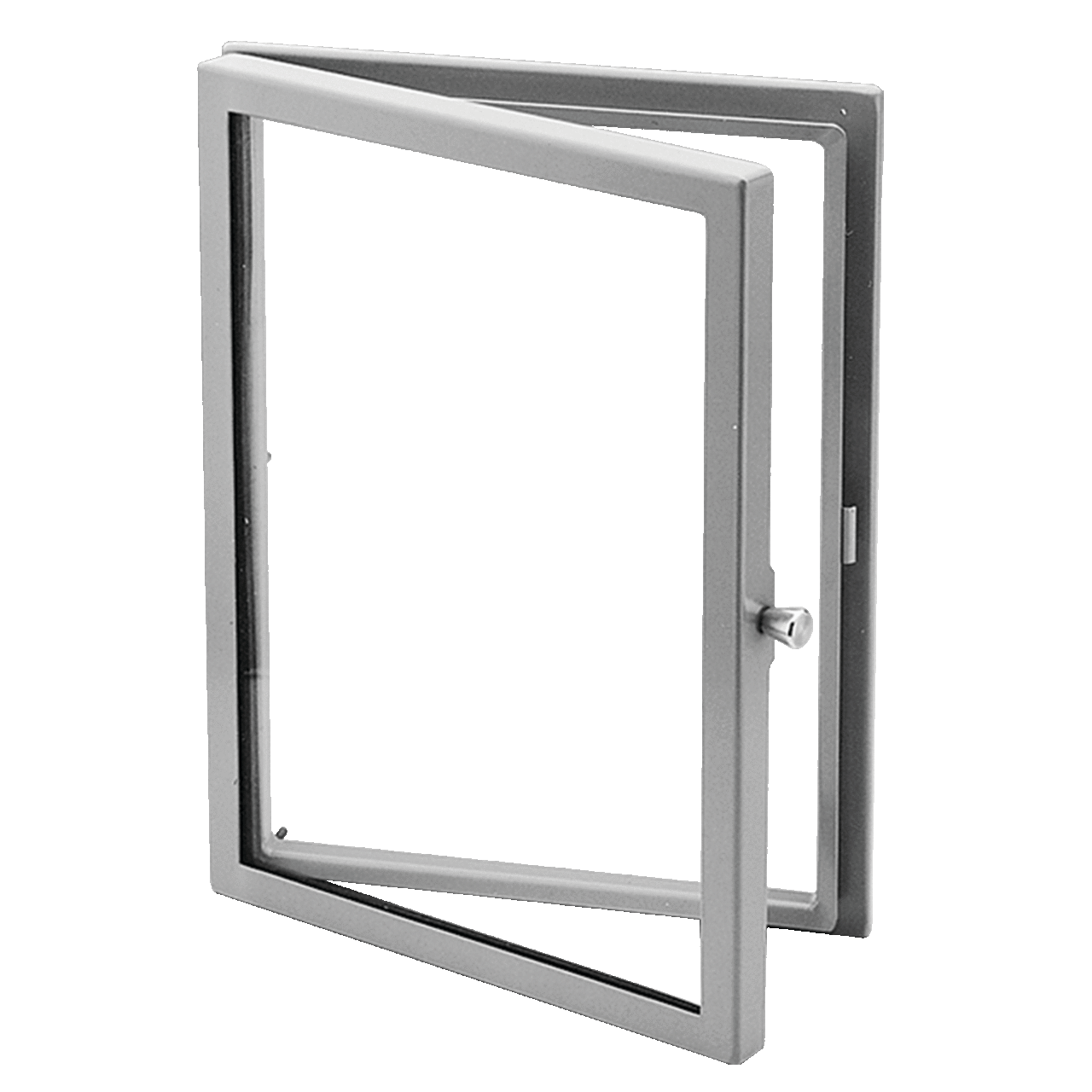 Hinged Window Kit, Type 12, 24.00x20.00x1.49, Gray, Steel