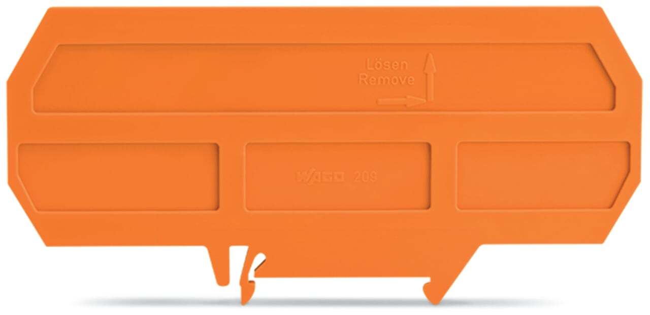 Separator for Ex e/Ex i applications; 3 mm thick; 120 mm wide; orange