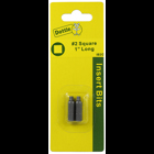 Insert Bit, #2 tip size, Square tip type, 1 in. overall length, 2 pieces, #8-10 screw size