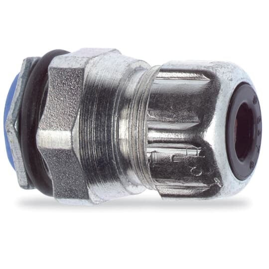 Chase Liquidtight Steel Cord Connector, Straight, 3/4 Inch, Cord Range 0.500 to 0.625 Inch