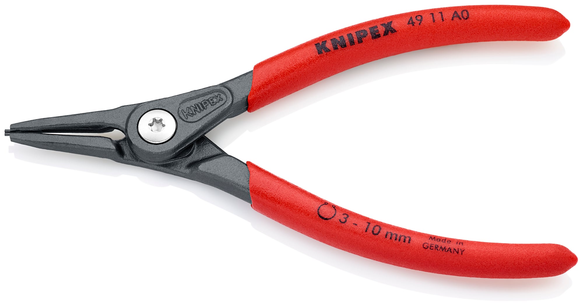 External Precision Snap Ring Pliers, 5 1/2 in., Non-slip plastic, 1/32 in. Tips