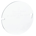 4 Inch Round Flat Blank Cover White. 50 pack.