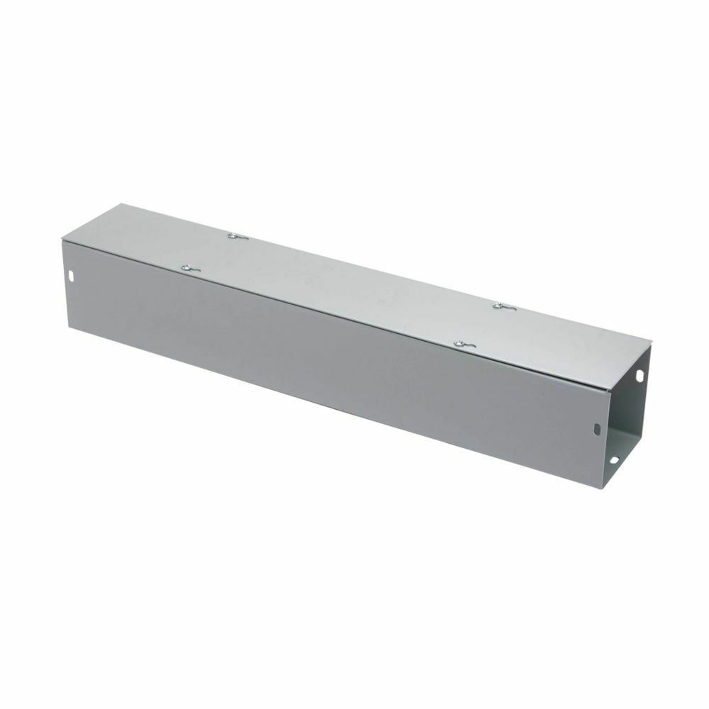 wiring trough, 12" height, 120" length, 12" width, G NK wireway, Thru holes, No knockouts, Screw cover, NEMA 1, Steel, Plated screws, ANSI 61 gray, 14 gauge