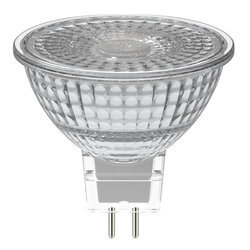 LED Natural? TruWave? MR16, 6W, Dimmable, 90CRI, 450 Lumen, 5000K, 25000 Life, GU5.3 Bipin Base, Silver Finish