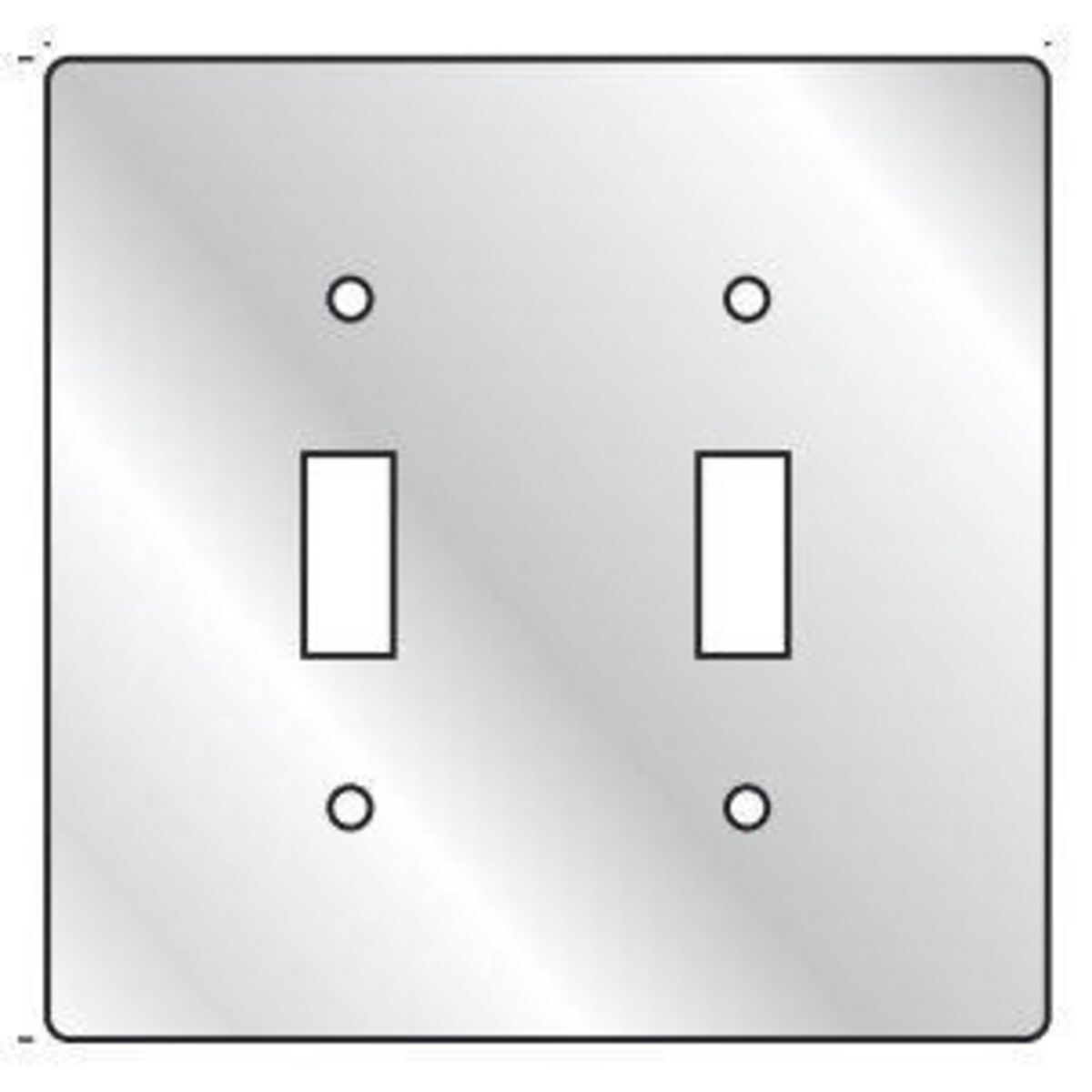 FS/FD Series Fittings- Device Box Covers- Two Gang with Coating- 2 Toggle Switches