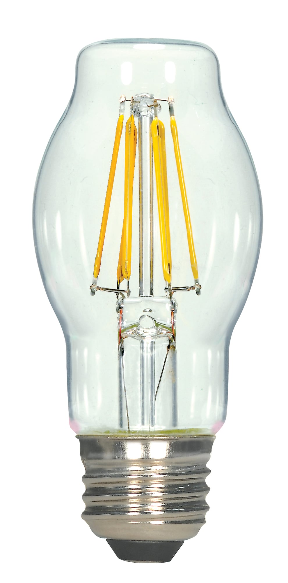 LED Filament, Designation: 6.5W BT15 Filament LED - Medium Base - 2700K - Clear - 120V
