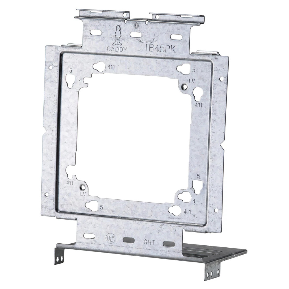 Box Mounting Plate with Far Side Support, 4", 4 11/16", 5" Box