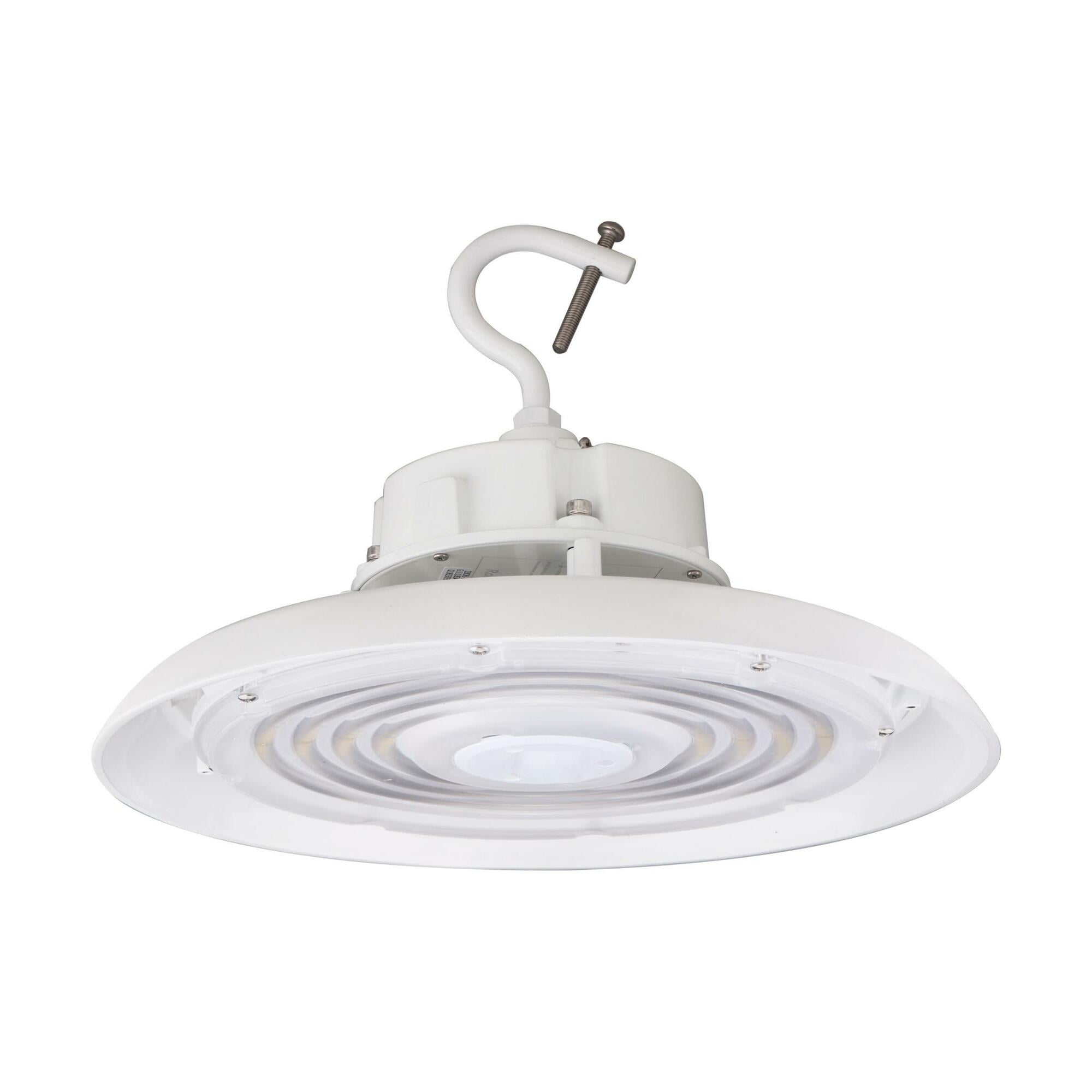 100W UFO LED High Bay - 14400 Lumens - 5000K - 120-277 Volt - 0-10V Dimmable - White