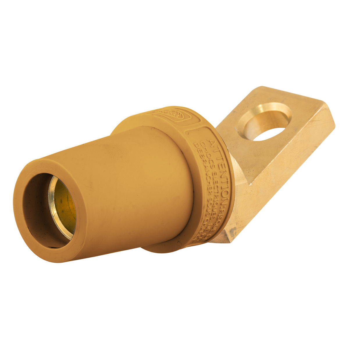 Single Pole Products, 300/400A Series,Angled Female, Offset Stud Type, Orange