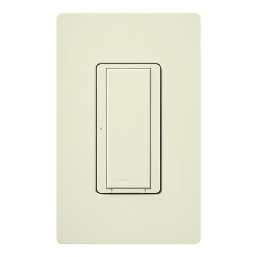 RadioRA 2 Switch, Multi-location/single-pole, neutral required, 120V/8A light or 1/4 HP motor/5.8A motor in biscuit