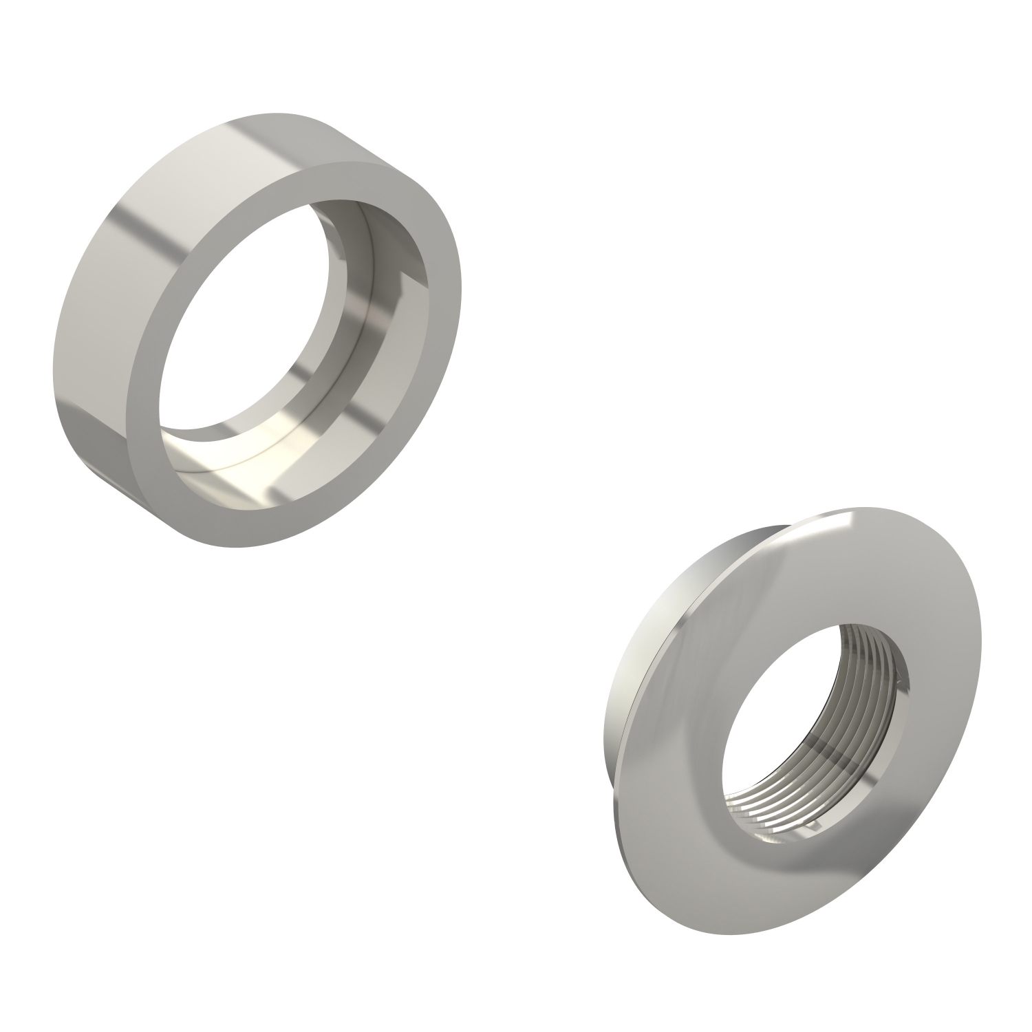 Accessory for side panel, Photoelectric sensors XU, sensor,  18 mm, flush mounting nut, stainless steel