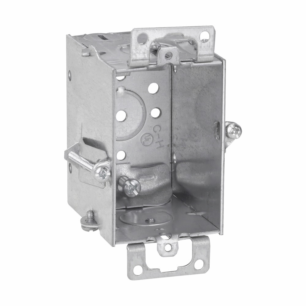 TP163 Thepitt Gangable Welded Switch Box, Steel, 12.5 cu-in Capacity, 1 Gang, 1 Knockout