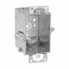 Eaton Crouse-Hinds series Switch Box, (1) 1/2", Hold-Tite, 2, NM clamps, 2-1/2", Steel, Ears, Gangable, 12.5 cubic inch capacity