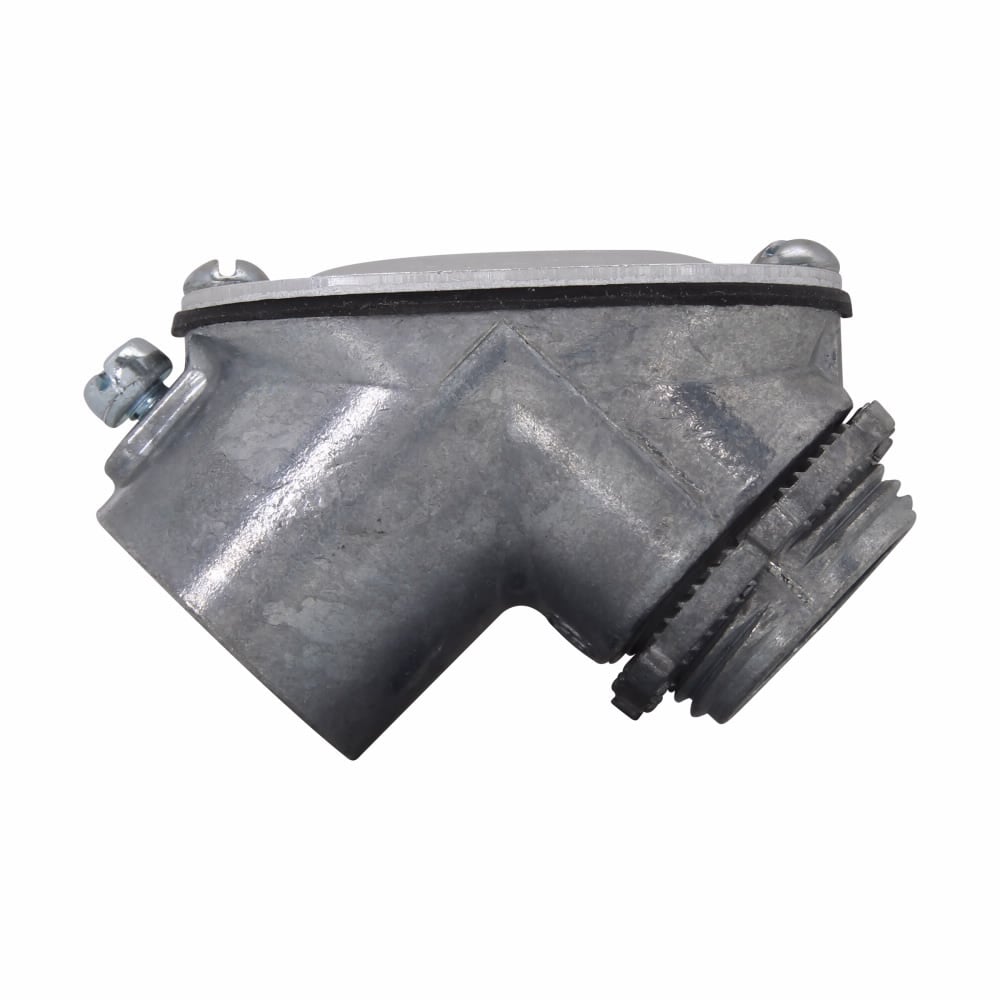 Eaton Crouse-Hinds series pull elbow, EMT, Zinc die cast, 90?, 3/4", EMT to box