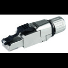 Connector ETHERNET; RJ-45; Cat. 6A; straight; Code T568B; AWG 22; Strain relief
