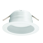 This Lithonia Lighting 4-inch LED recessed module with baffle trim is perfect for illuminating a variety of environments. Utilizing friction clip retention, the economical E-Series LED downlight fits most manufacturers 4 in. recessed can-style housings. I