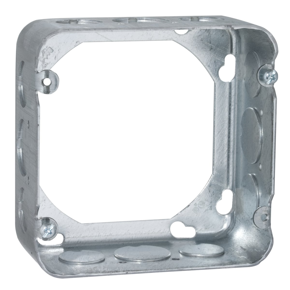 4-11/16 In. Square Extension Rings - Drawn with Conduit KO's, 2-1/8In.Depth