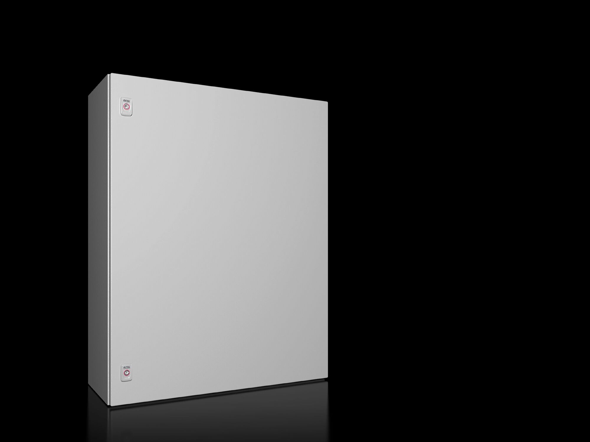 AX Compact enclosure, WHD: 800x1000x300 mm, carbon steel, with mounting plate, single-door, with two cam locks