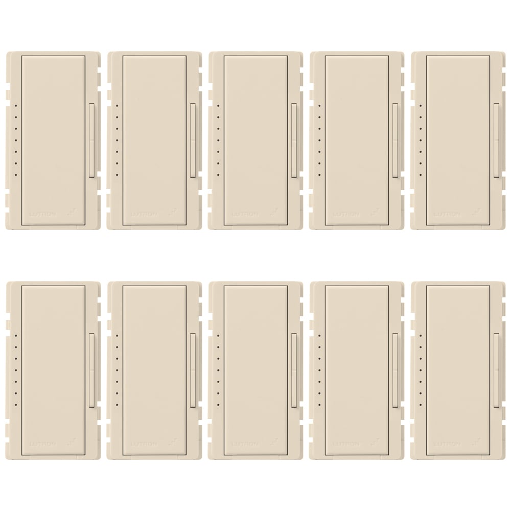Replacement Button Kit for RadioRA 2 or HomeWorks dimmers, 1-pack in light almond