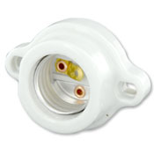 Incandescent Lampholder, Keyless, Porcelain, Medium Base, 660W, 600V, White