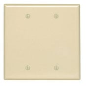 2-Gang, No Blank Wallplate, Midway Size, Light Almond