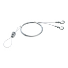 Galvanized braided support wire 18" Y kit with hooks. 15ft length. Holds up to 75lbs. .080 wire