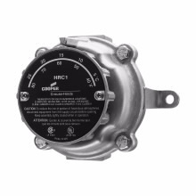 Eaton Crouse-Hinds series HRC bimetal thermostat, 0.5 HP/1 HP, Copper-free alum, 1-pole, 2.5F (1.5C) temp. diff, 36 to 82F (2 to 28C) temp. range, Double-throw, 3/4", For heating or cooling/ventilation, 120/250 Vac