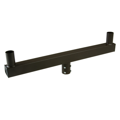 Steel square bullhorn- 4 in line, Dark b