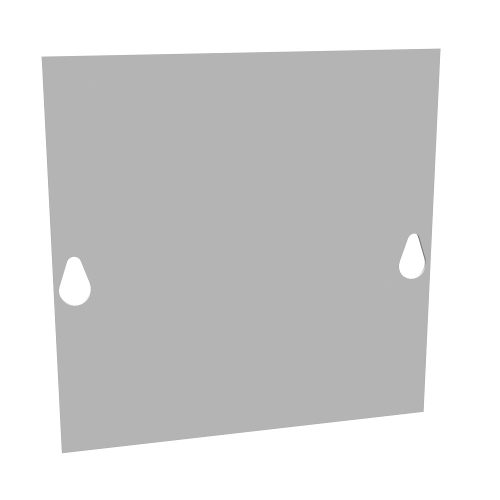 Front Cover Type 1 6x6 Screw Cover ANSI 61 Gray Steel