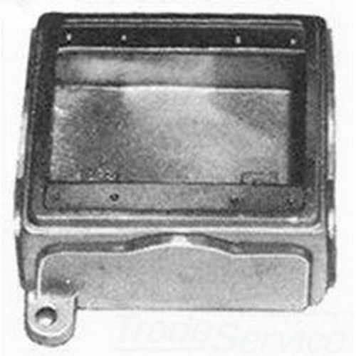 Unilet; Deep 2-Gang Blank FD Cast Device Box; 2.690 Inch Depth, Malleable Iron, 45 Cubic-Inch