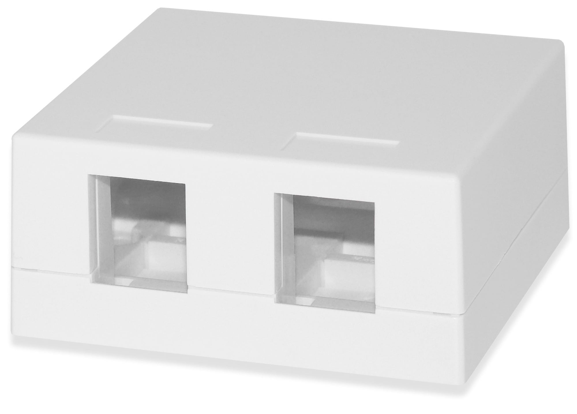 2-Port Surface Mount Box White