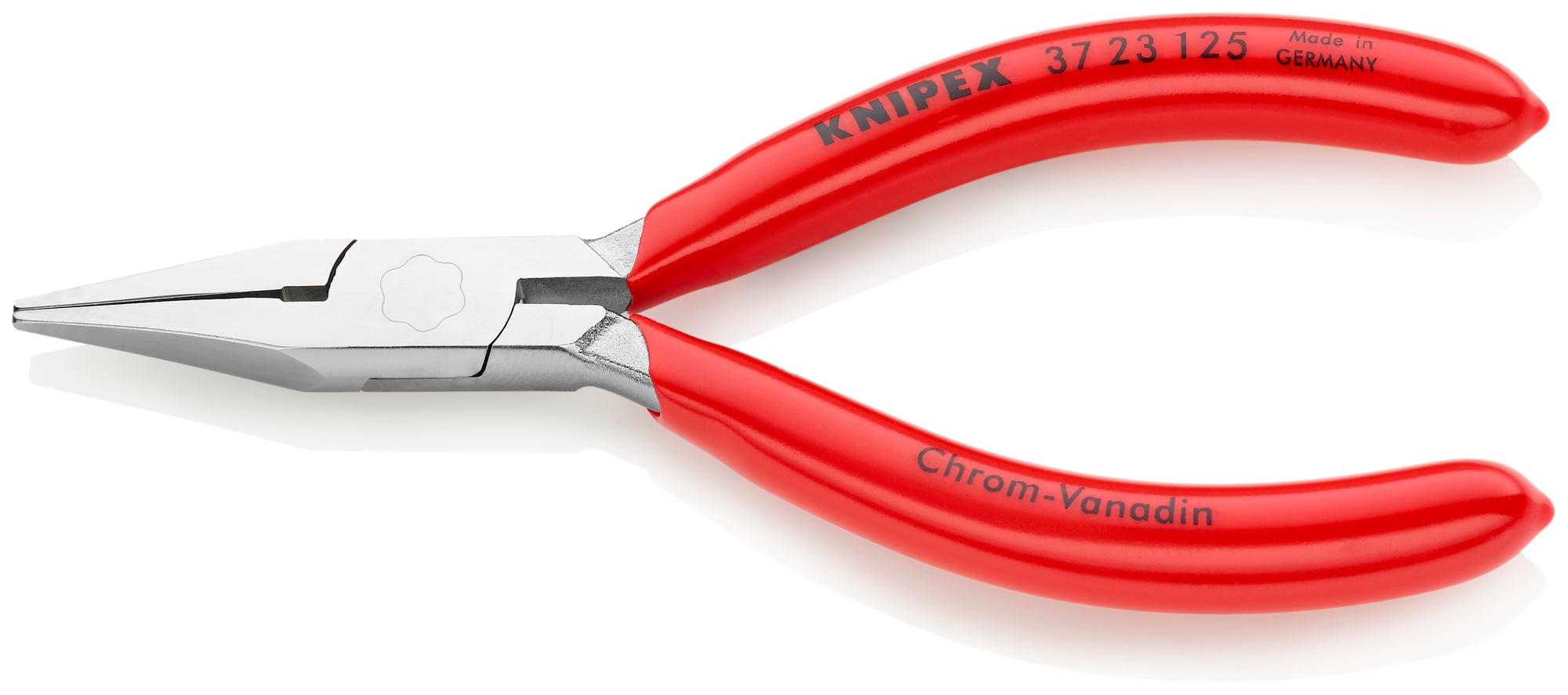 Electronics Gripping Pliers, 5 in., Plastic Coating, Flat Concave Pointed Jaw