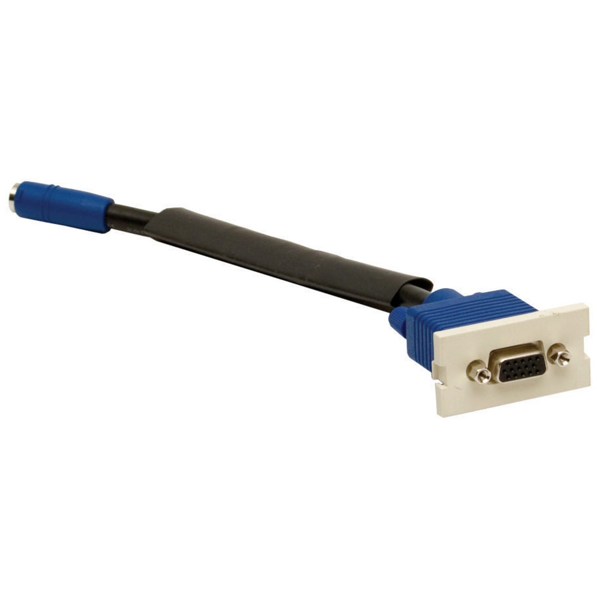 Audio/Video Connector, D-Sub, 15-Pin, Female 8-Pin to Female, 8" Tail, Single Pack