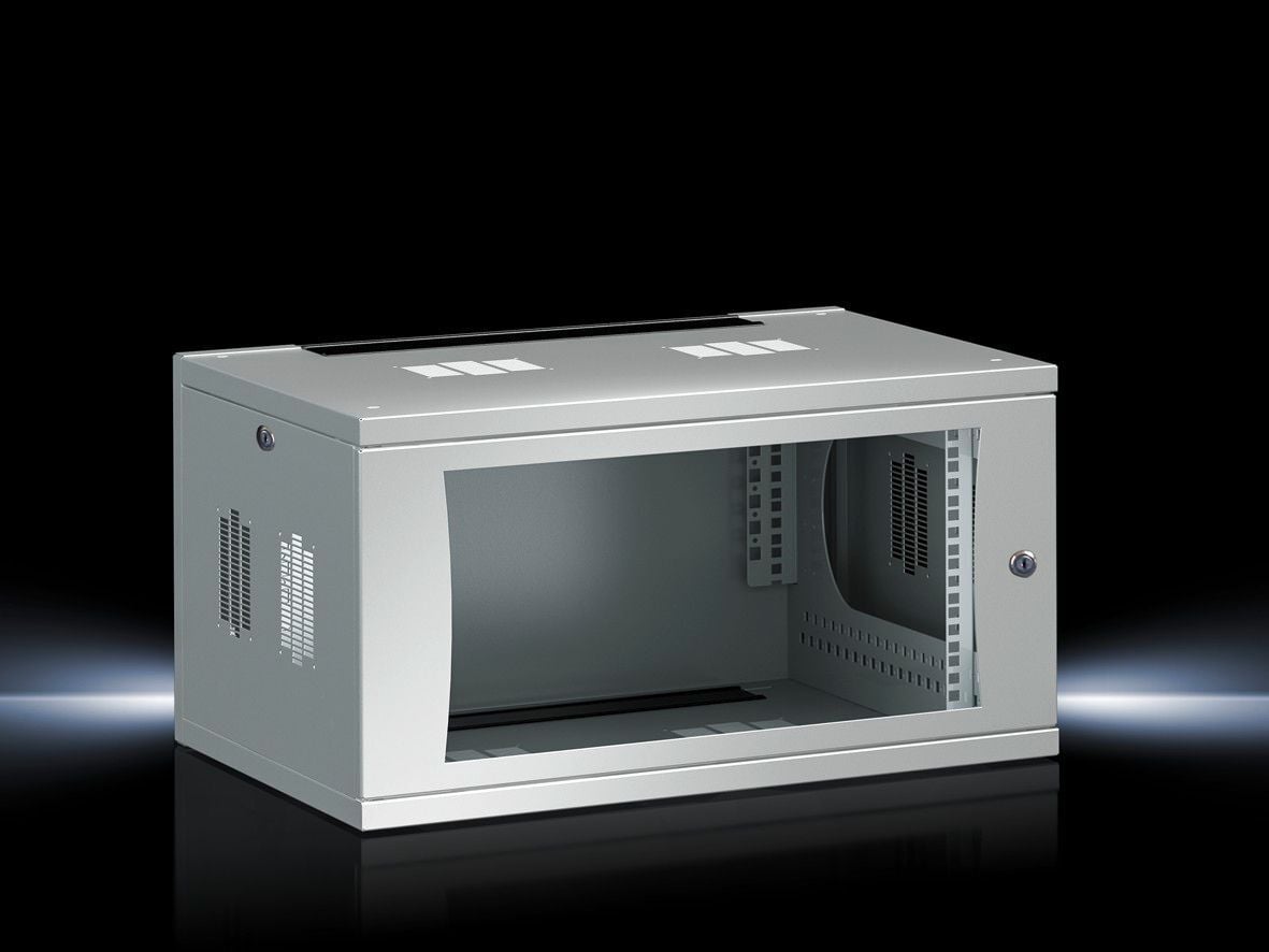 DK FlatBox, WHD: 600x358x600 mm, 6 U, with 482.6 mm (19") mounting angles