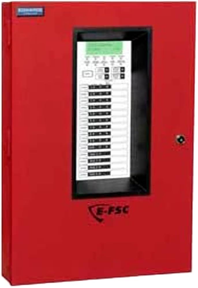 5-Zone Conventional Fire Alarm Control Panel, 5 Input, 2 Output, Battery, LCD Display