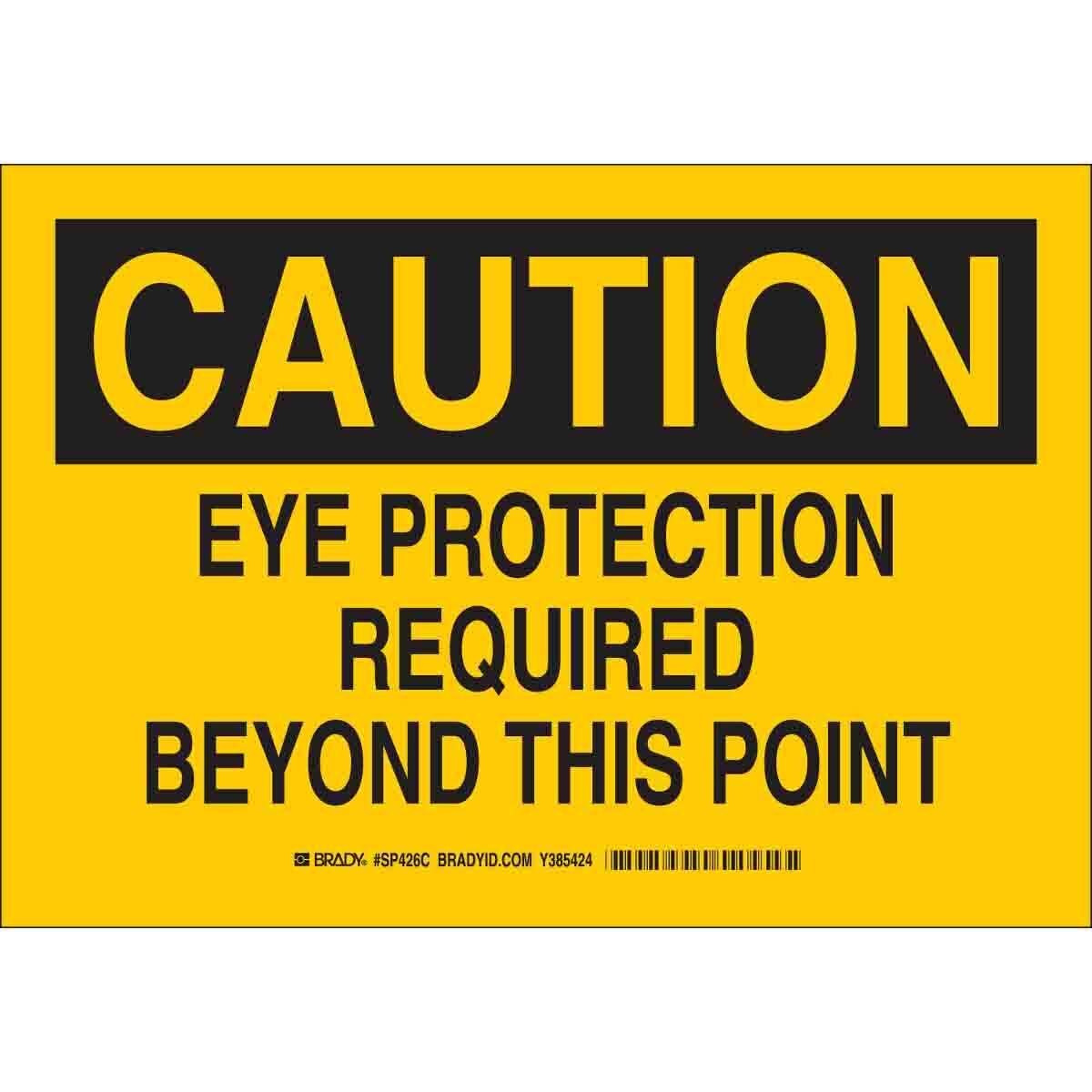 Sign,B401,14x10,Bk/Yw,42156,1EA