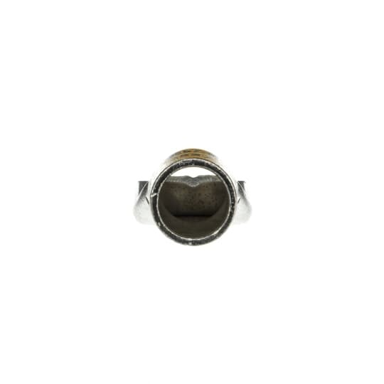 Copper Two-Hole Lug, Standard Barrel, Peep Hole, Max 35kV, Wire Size 900 kcmil, 1/2 Inch Bolt Size, 1-3/4 Inch Hole Spacing, Tin Plated, Die Code 115, Die Color Code Yellow