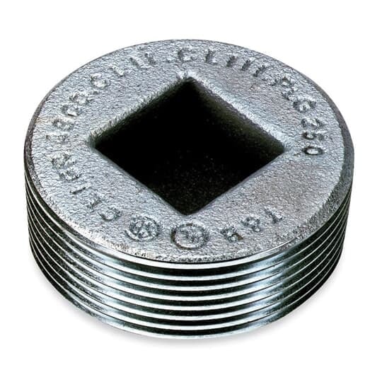 Recessed Plugs, Gray Iron, Threads (NPT) 1-1/4 Inch with Flush Head for Hazardous and Non Hazardous Locations