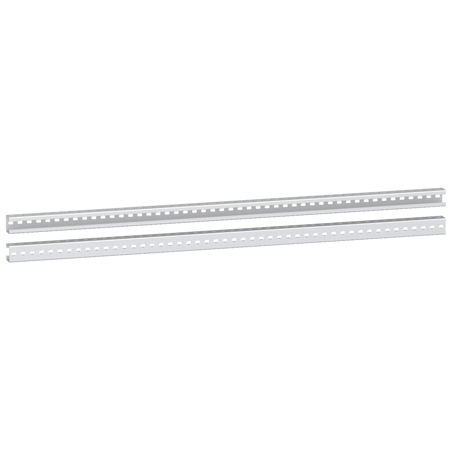 Set of 2 heavy duty vertical rails for fixing of chassis and cross rails-1800 mm