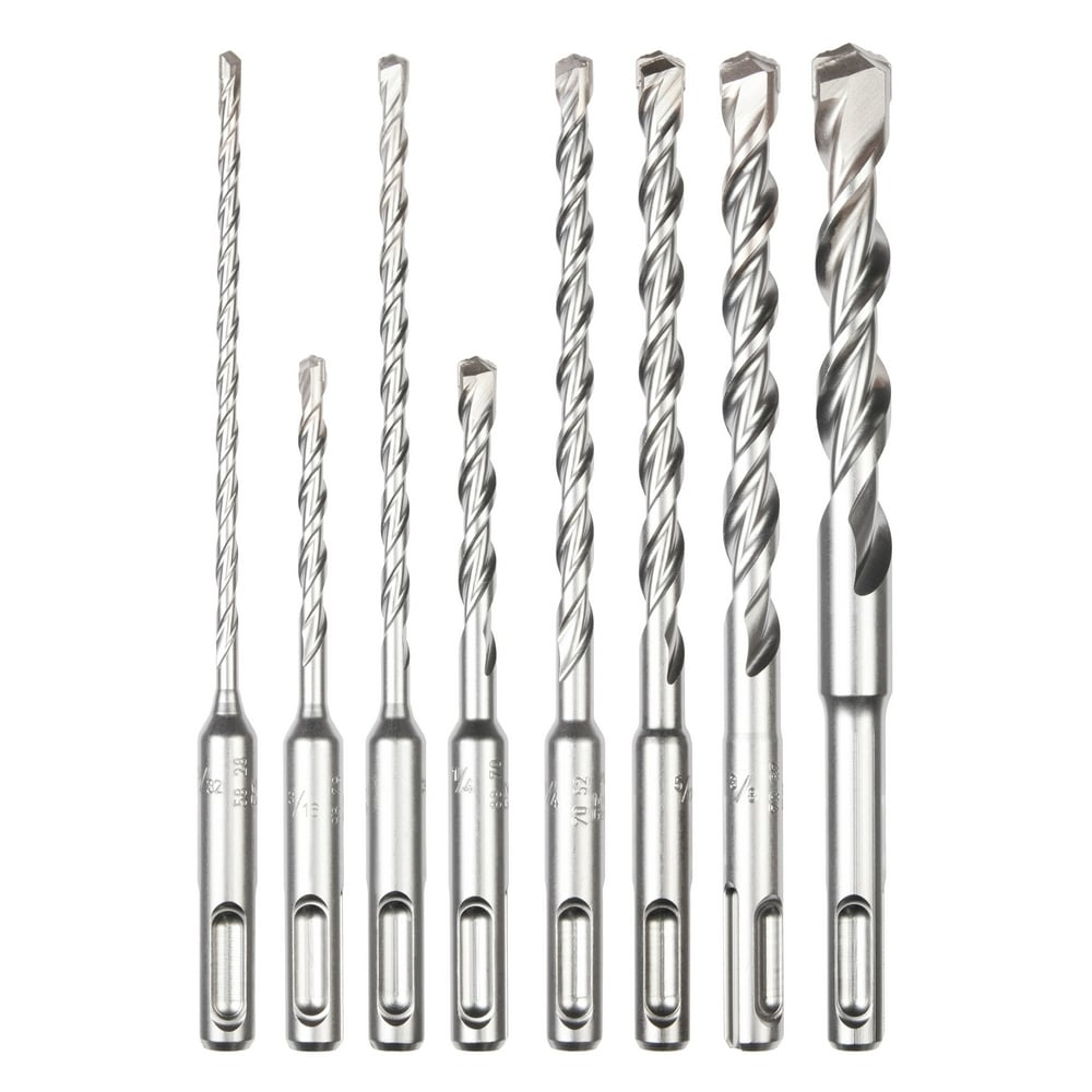 8pc. SDS Plus M/2 2-Cutter Drill Bit Kit