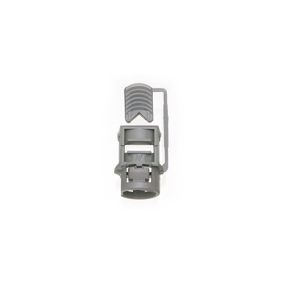 Non-metallic Push-In connector utilizes a wedge push in design for a secure grip with a knockout size of 1/2 inch.