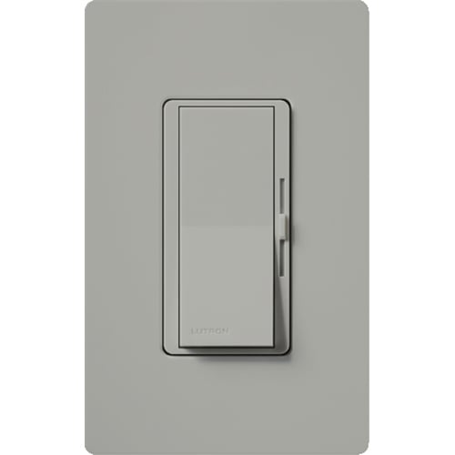 Diva Reverse-phase Dimmer - Gloss Finish,  CFL/LED (Screw-based), Incandescent/Halogen, Electronic Low-voltage, 3-way/single-pole, 250W CFL/LED or 500W inc/hal/ELV in gray