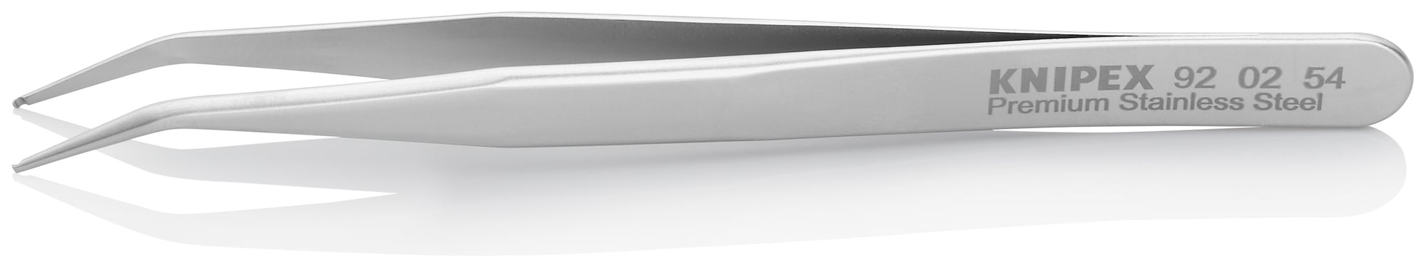 Premium Stainless Steel Positioning Tweezers-45°Angled-SMD, 4 3/4 in., 0.60 mm TT, 0.90 mm TW
