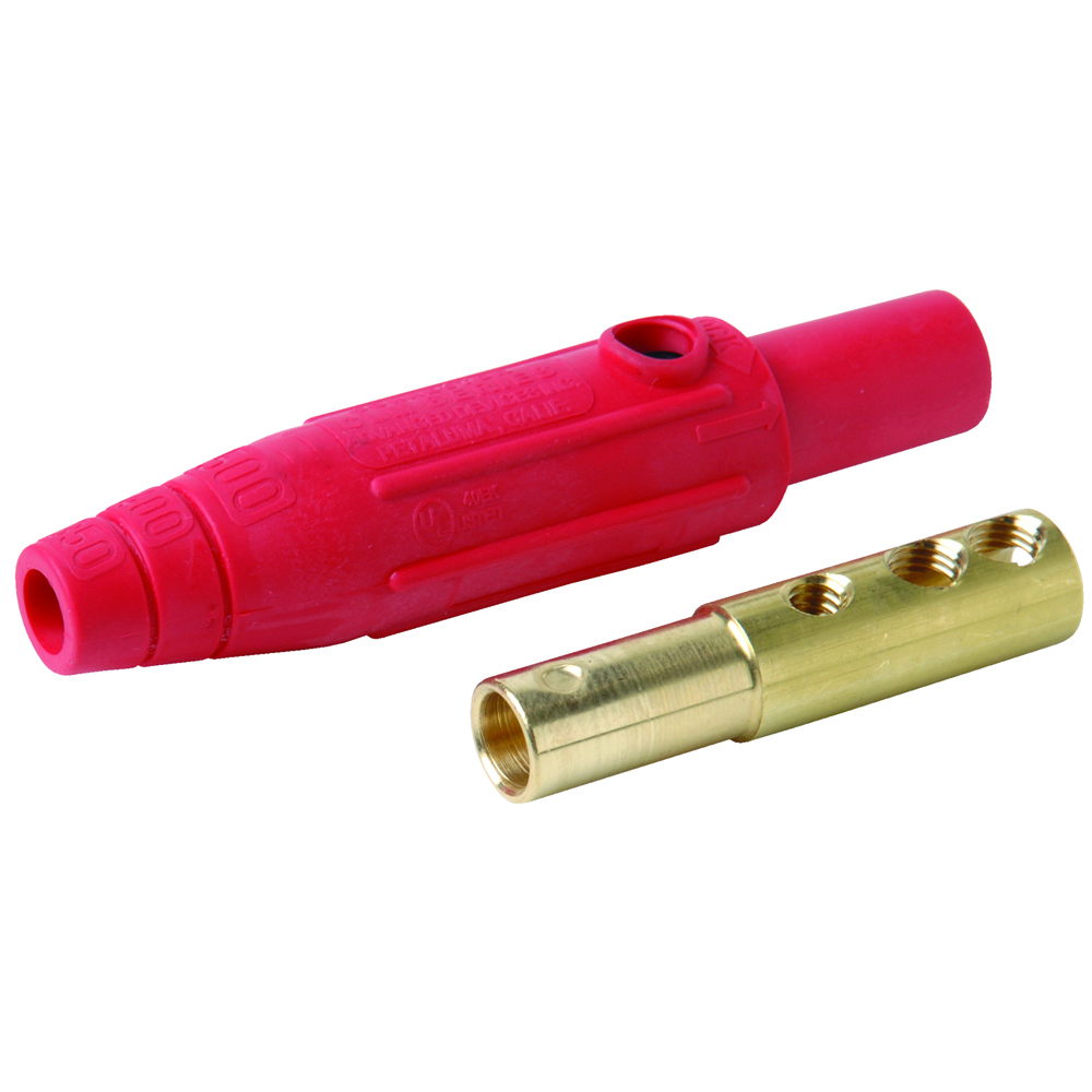 Female Cam Device Plug, 150A 600V, Red