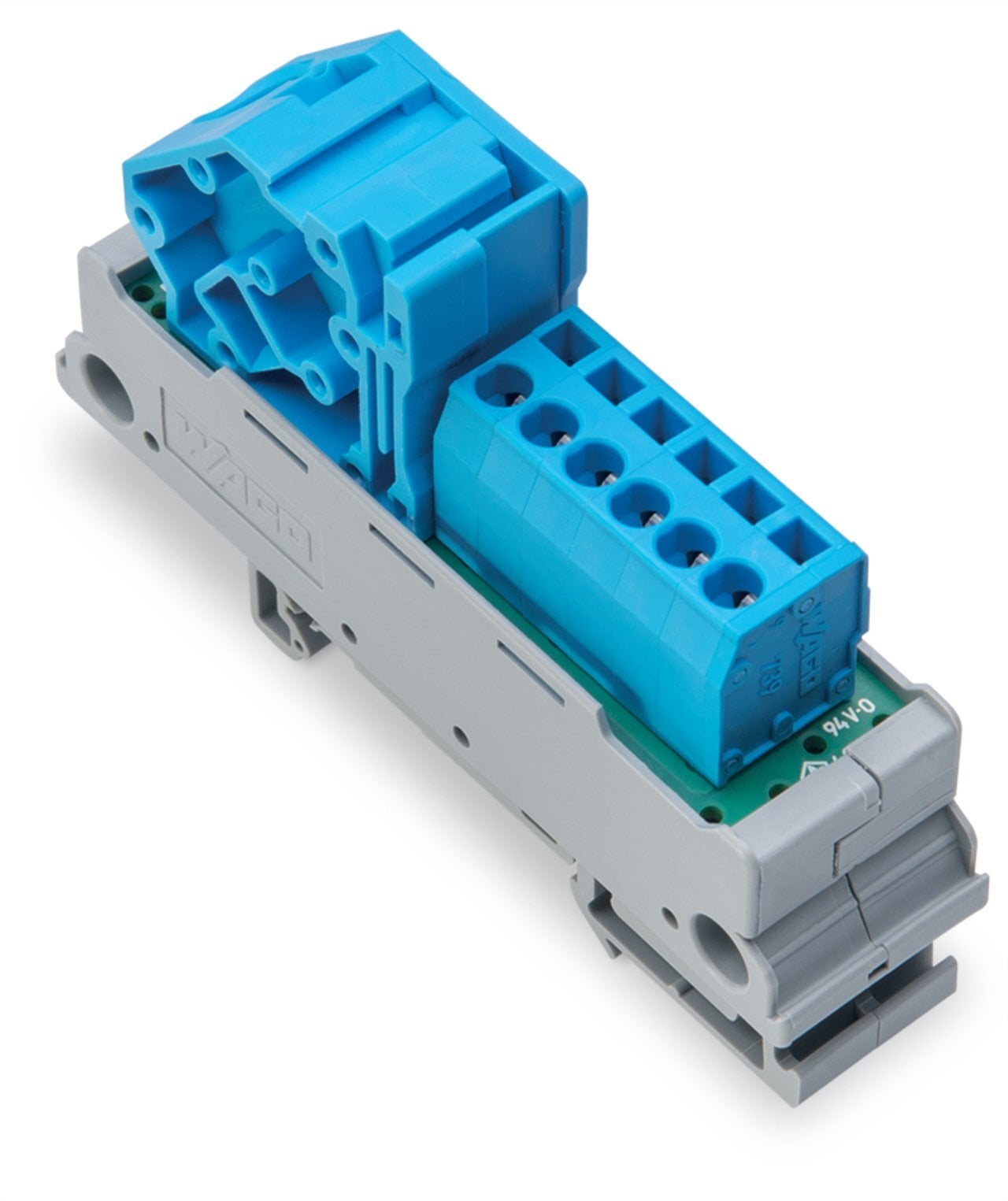 Potential distribution module; 1 potential; with 1 input clamping point; Conductor cross-section up to 16 mm; with 6 output clamping points; Conductor cross-section up to 2.5 mm