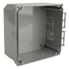 Circuit Safe Polycarbonate NEMA Enclosure with external hinge, 8 Inches x 8 Inches x 4 Inches