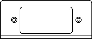 SGL GANG PLATE W/SS OPNG